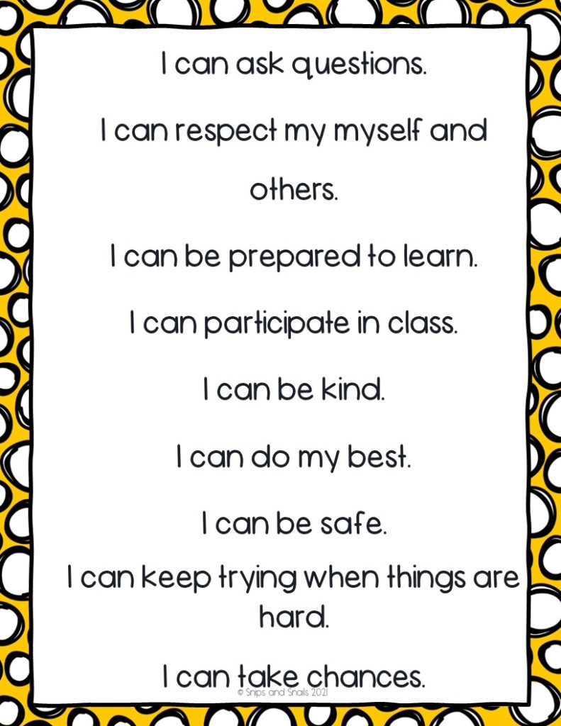 Classroom Expectations And Not Classroom Rules