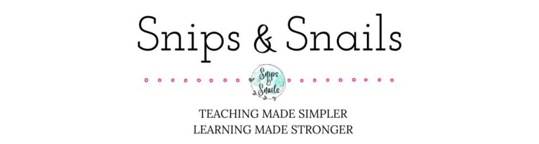 snips and snails teacher header; teaching made simpler, learning made stronger